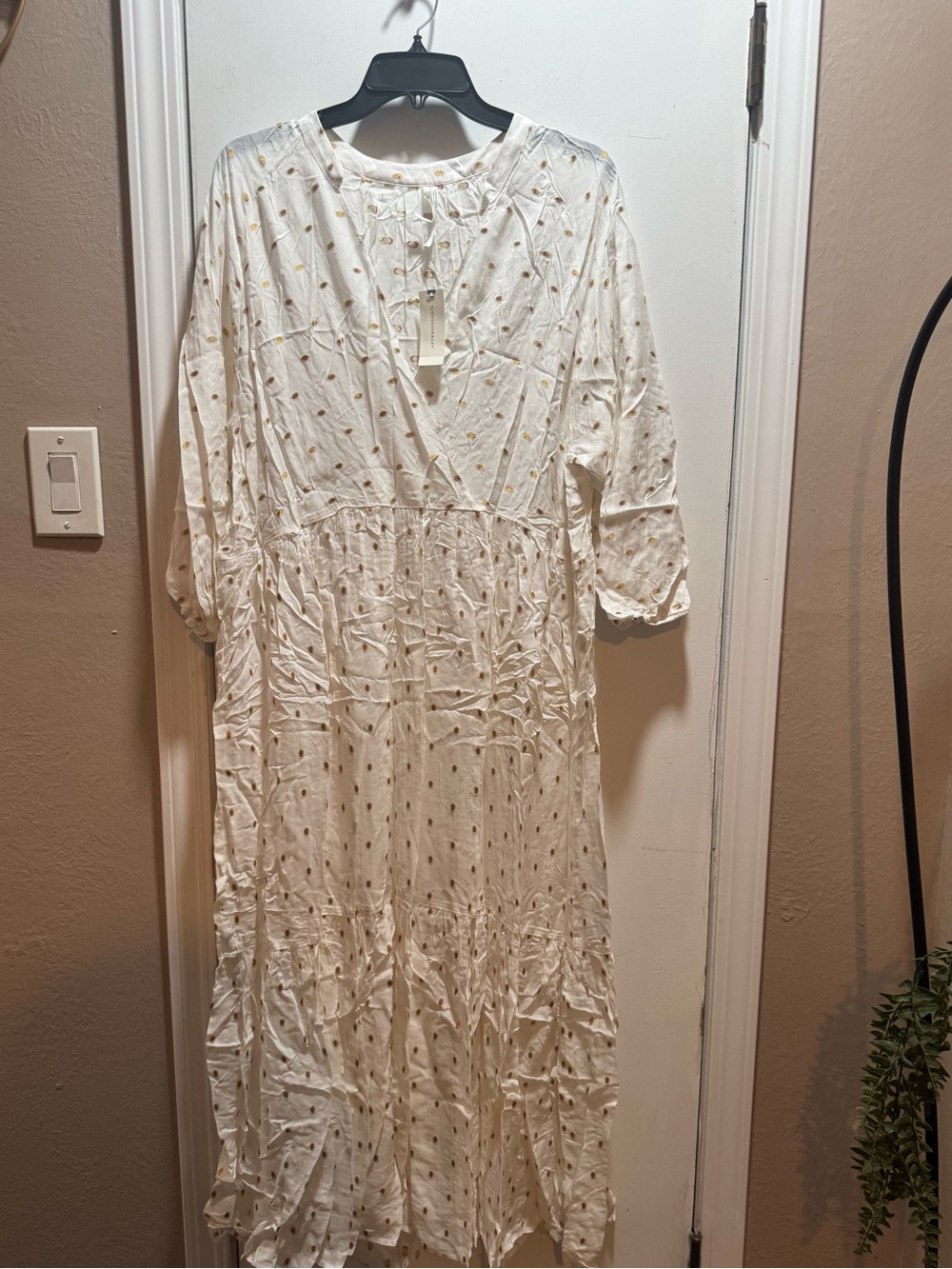 NWT Anthropologie Napoli Tiered Maxi Dress in Size L